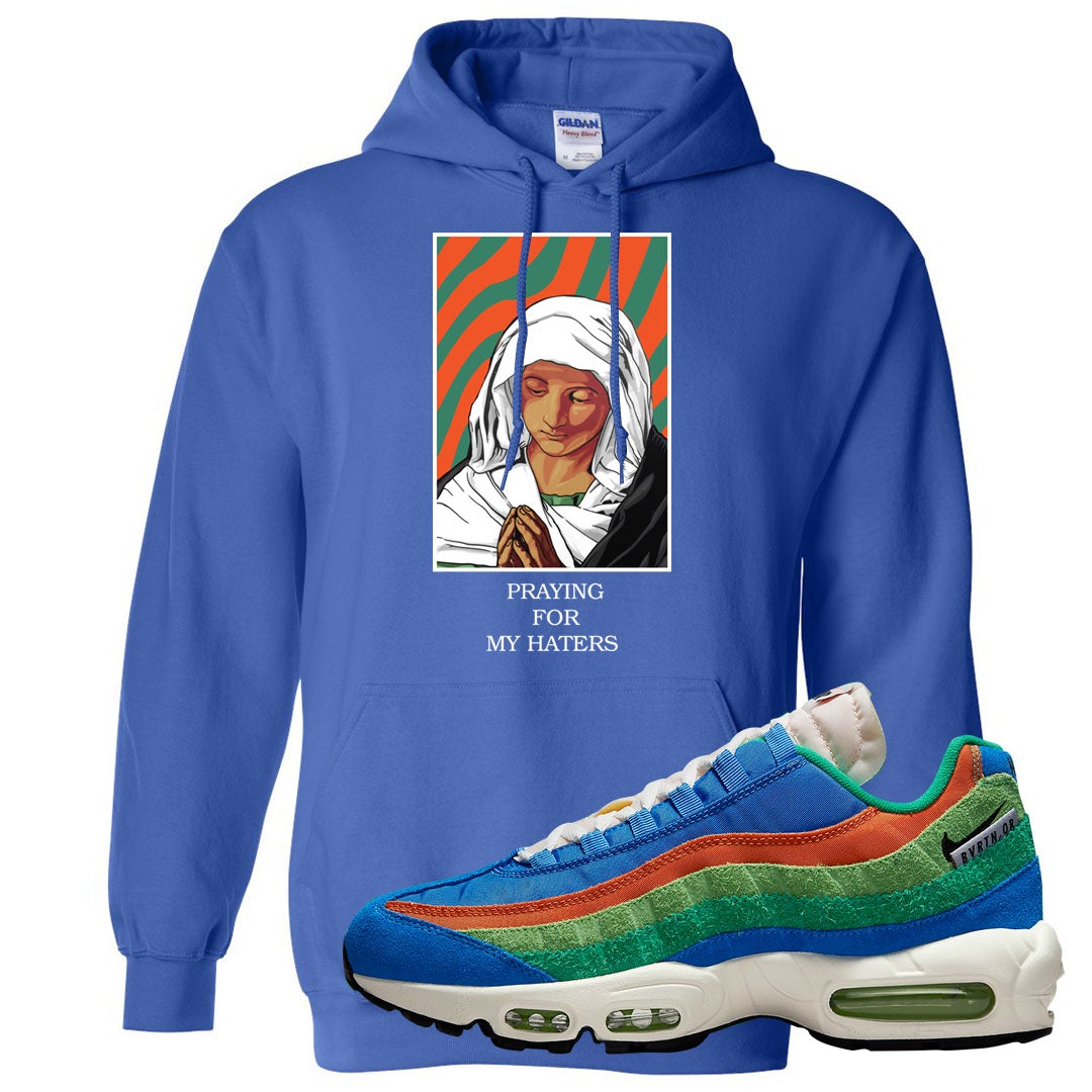 Light Blue Green AMRC 95s Hoodie | God Told Me, Royal Blue