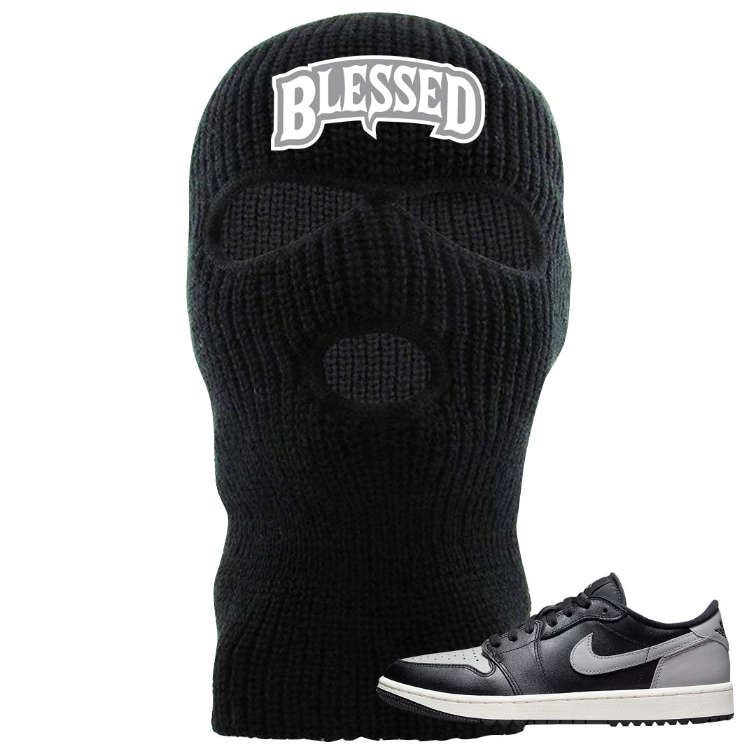 Shadow Golf Low 1s Ski Mask | Blessed Arch, Black