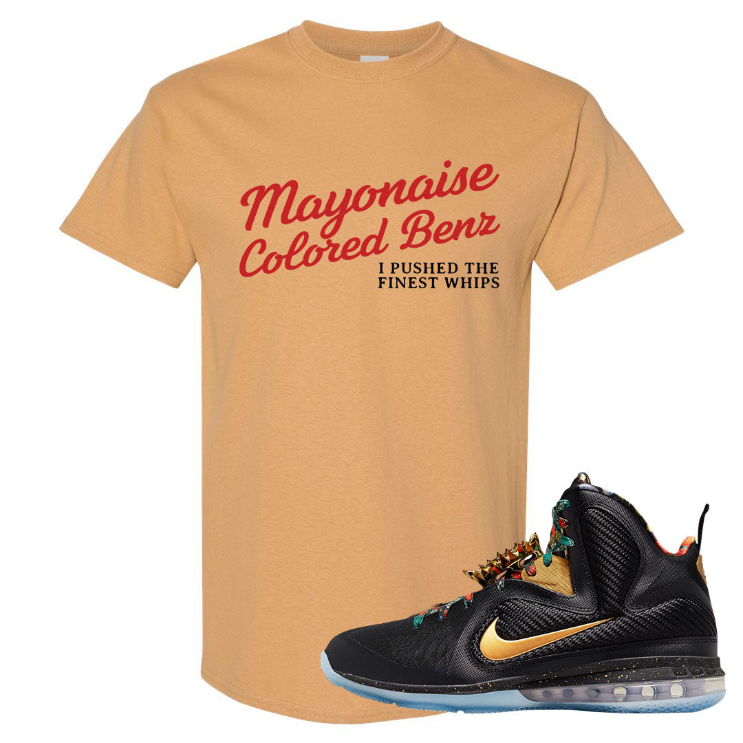 Throne Watch Bron 9s T Shirt | Mayonaise Colored Benz, Old Gold