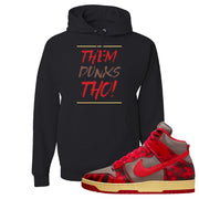 Acid Wash Red 1985 High Dunks Hoodie | Them Dunks Tho, Black