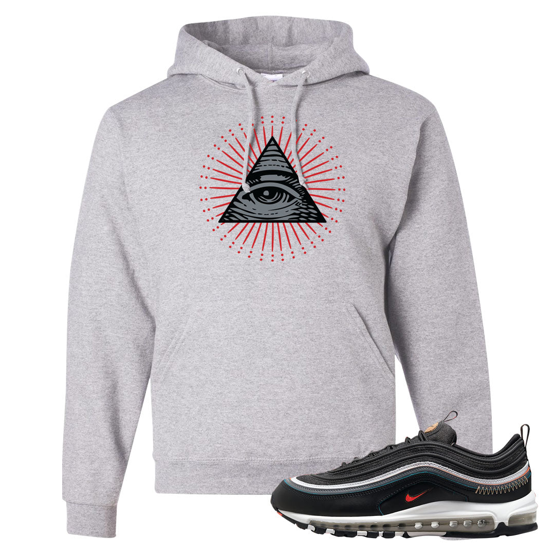 Alter and Reveal 97s Hoodie | All Seeing Eye, Ash