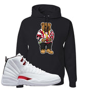 Twist White Red 12s Hoodie | Sweater Bear, Black