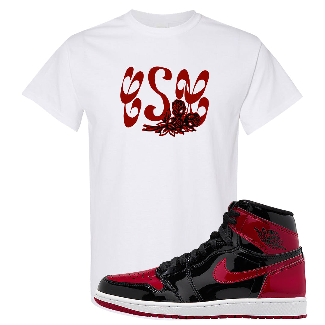 Patent Bred 1s T Shirt | Certified Sneakerhead, White