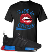 NMD R1 Black Red Boost Matching Tshirt | Sneaker shirt to match NMD R1s | Talk Is Cheap, Black