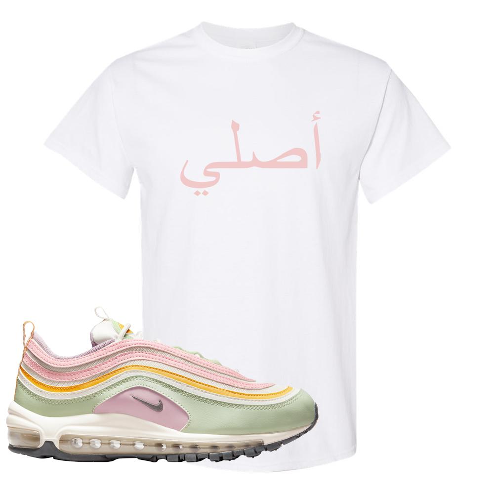 Pastel 97s T Shirt | Original Arabic, White