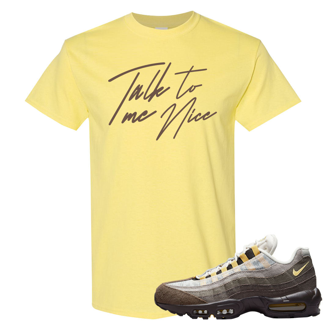 Ironstone Hemp 95s T Shirt | Talk To Me Nice, Cornsilk