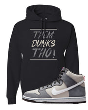 Medium Grey High Dunks Hoodie | Them Dunks Tho, Black