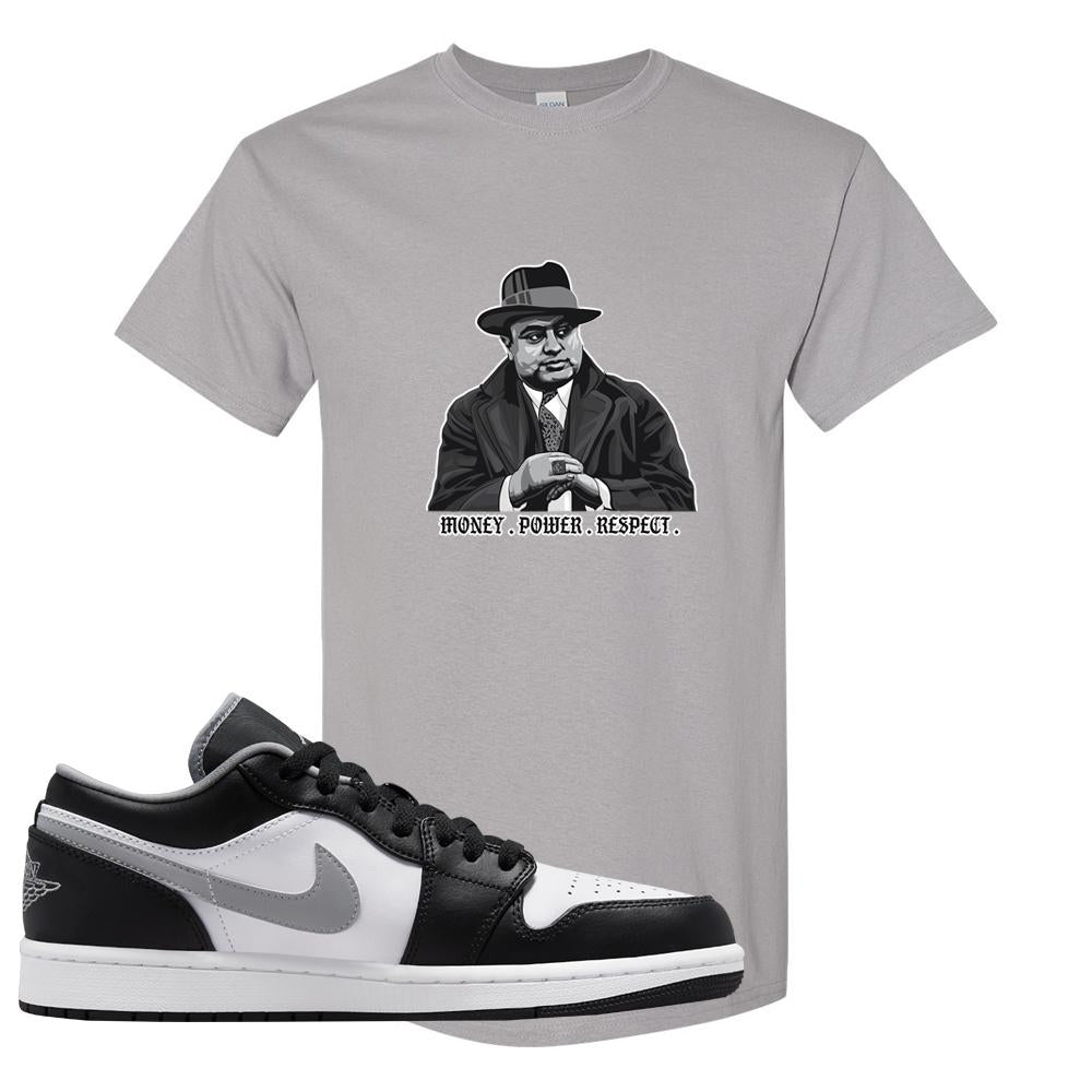 Air Jordan 1 Low Black Medium Grey T Shirt | Capone Illustration, Gravel