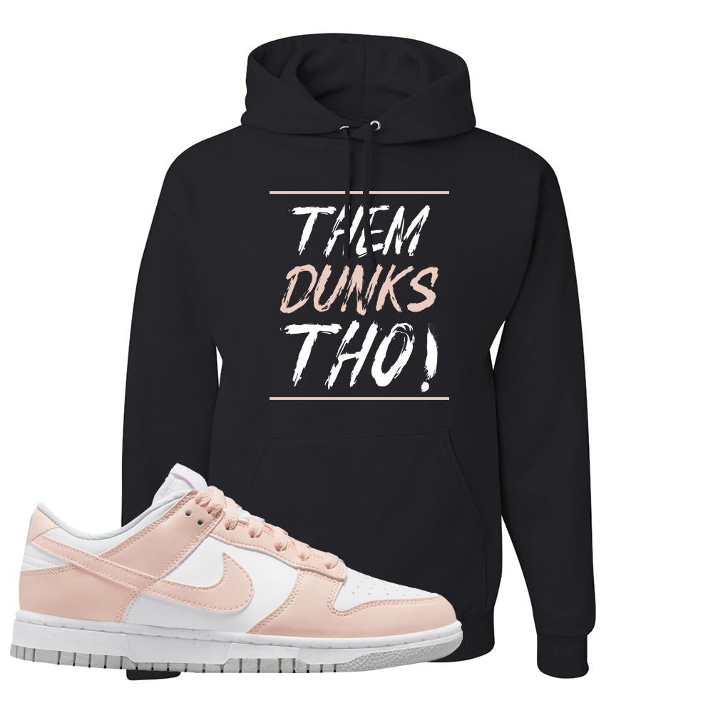 Move To Zero Pink Low Dunks Hoodie | Them Dunks Tho, Black