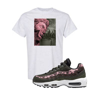 Olive Pink Camo 95s T Shirt | Miguel, Ash