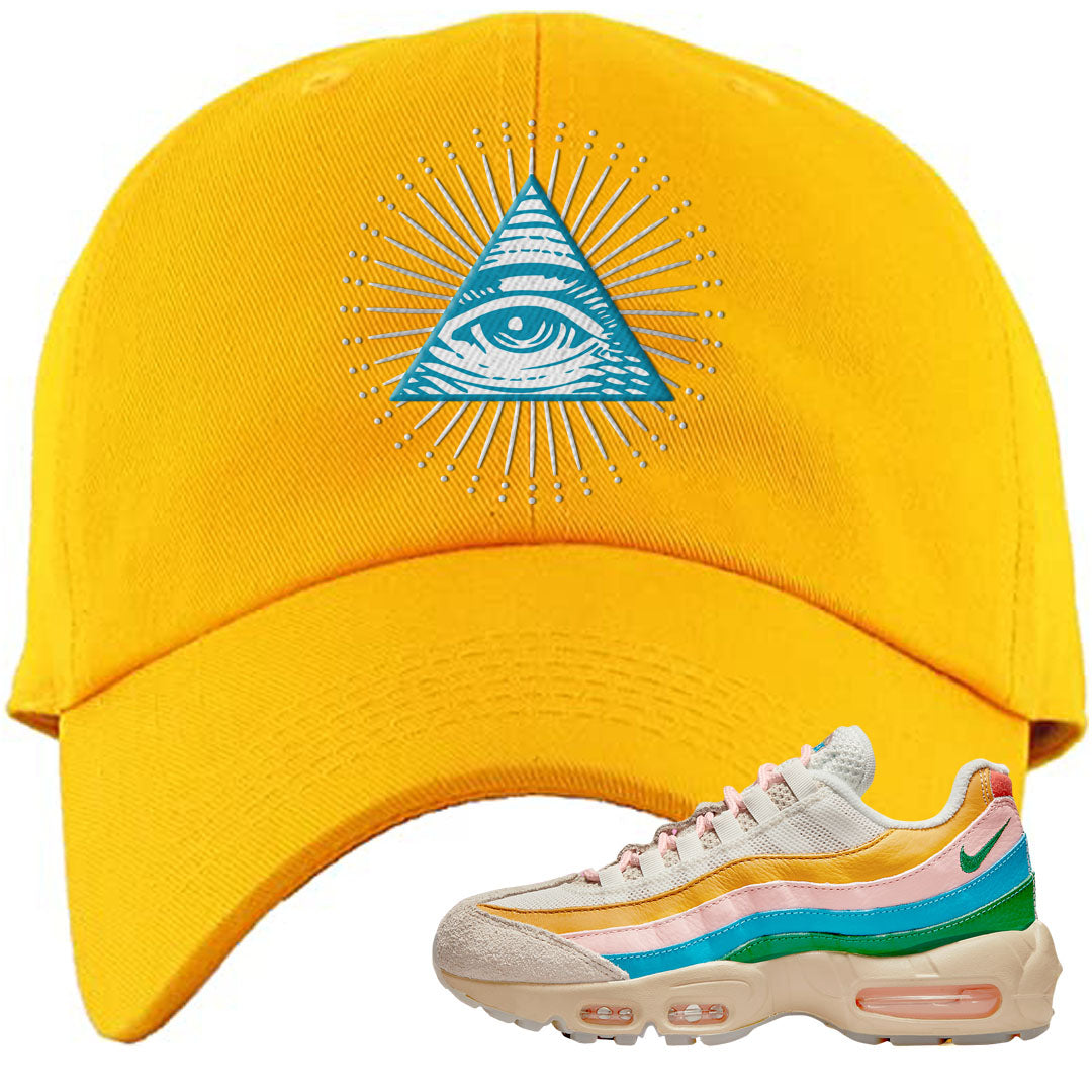 Rise Unity Sail 95s Dad Hat | All Seeing Eye, Gold
