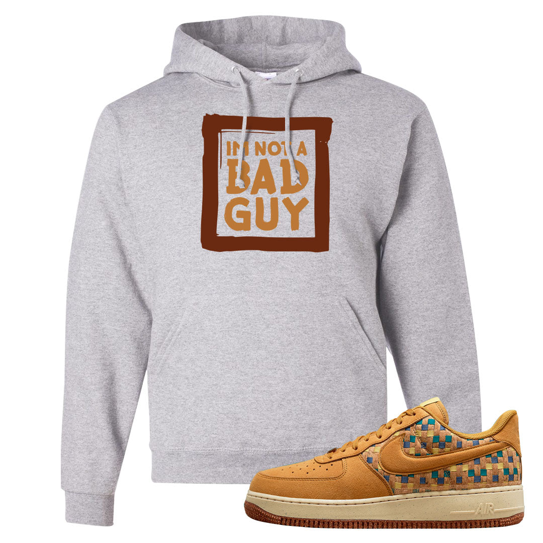 Woven Cork Low AF 1s Hoodie | I'm Not A Bad Guy, Ash