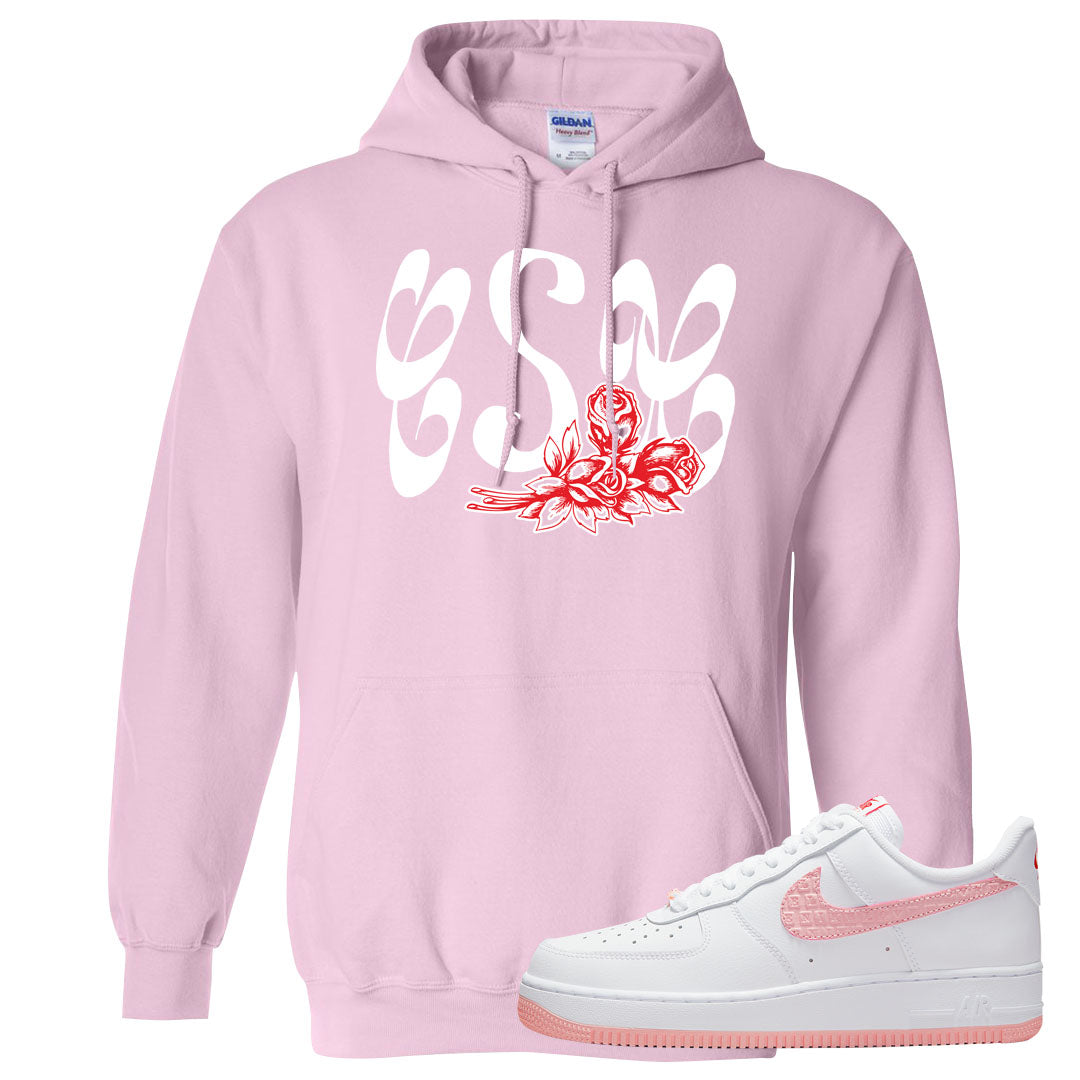 Valentine's Day 2022 AF1s Hoodie | Certified Sneakerhead, Light Pink