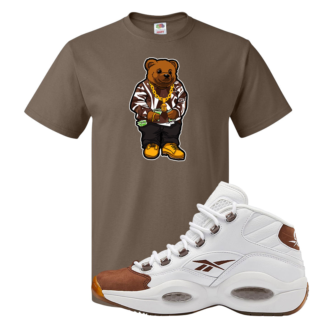 Mocha Question Mids T Shirt | Sweater Bear, Chocolate