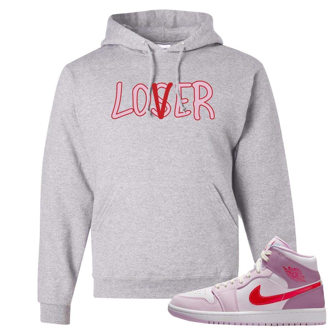 Valentine's Day Mid 1s Hoodie | Lover, Ash