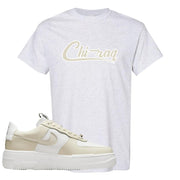 Pixel Cream White Force 1s T Shirt | Chiraq, Ash
