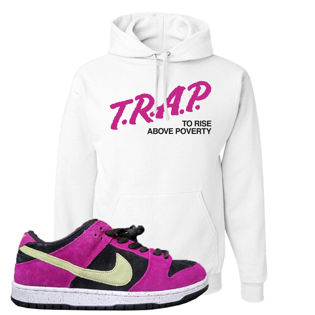 ACG Terra Low Dunks Hoodie | Trap To Rise Above Poverty, White