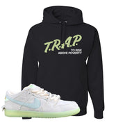Mummy Low Dunks Hoodie | Trap To Rise Above Poverty, Black