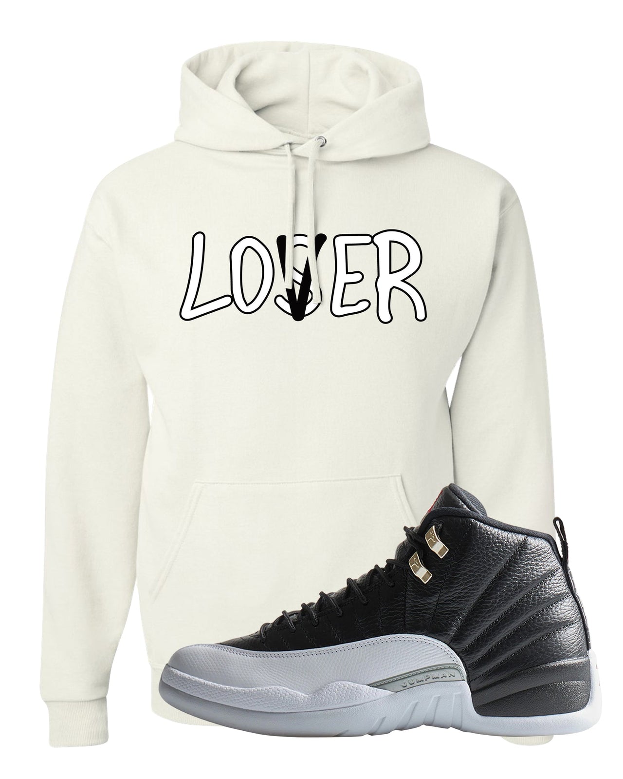 Playoff 12s Hoodie | Lover, White