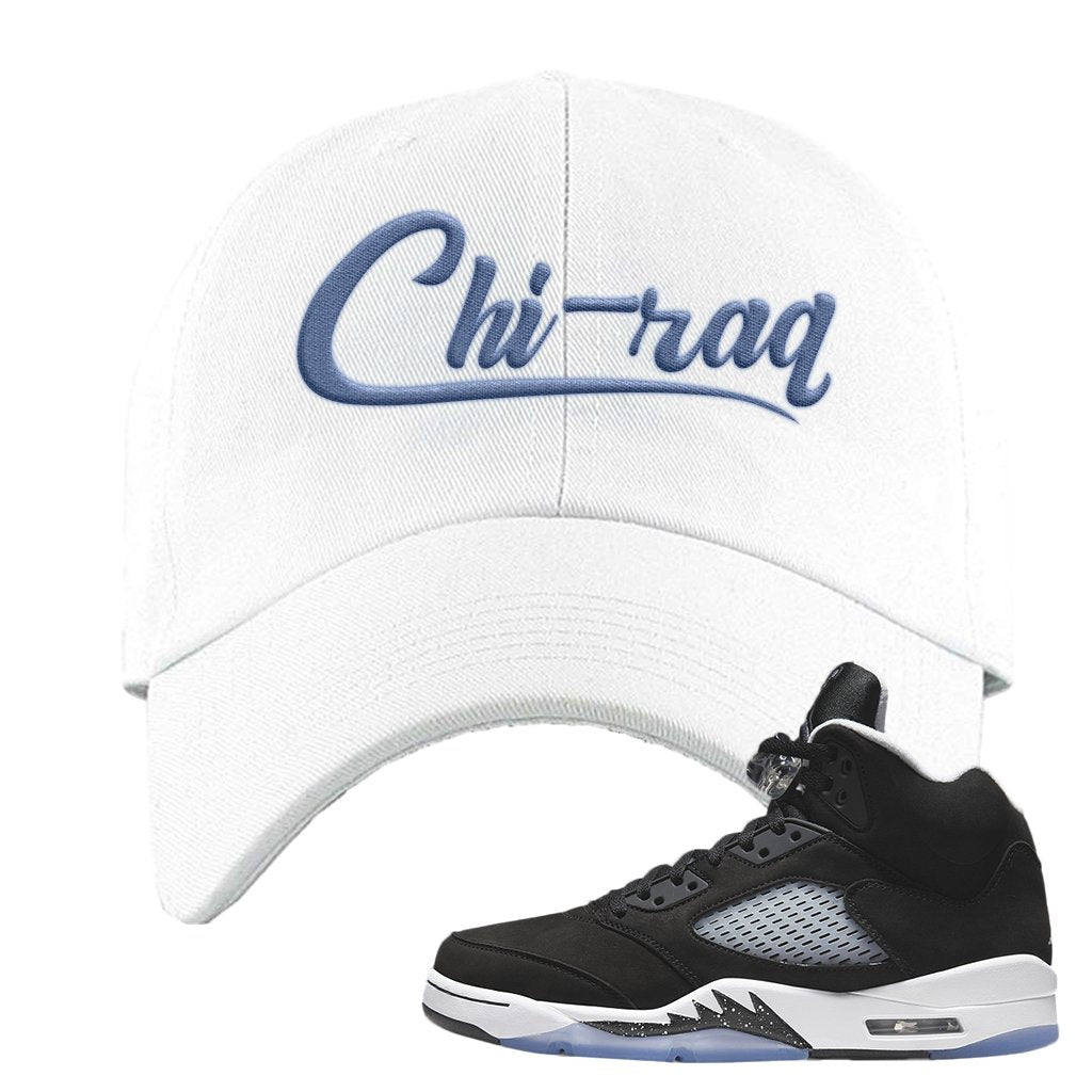 Oreo Moonlight 5s Dad Hat | Chiraq, White