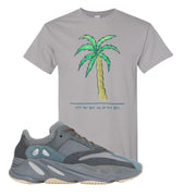 Yeezy Boost 700 Teal Blue Love Thyself Palm Gravel Sneaker Hook Up T-Shirt