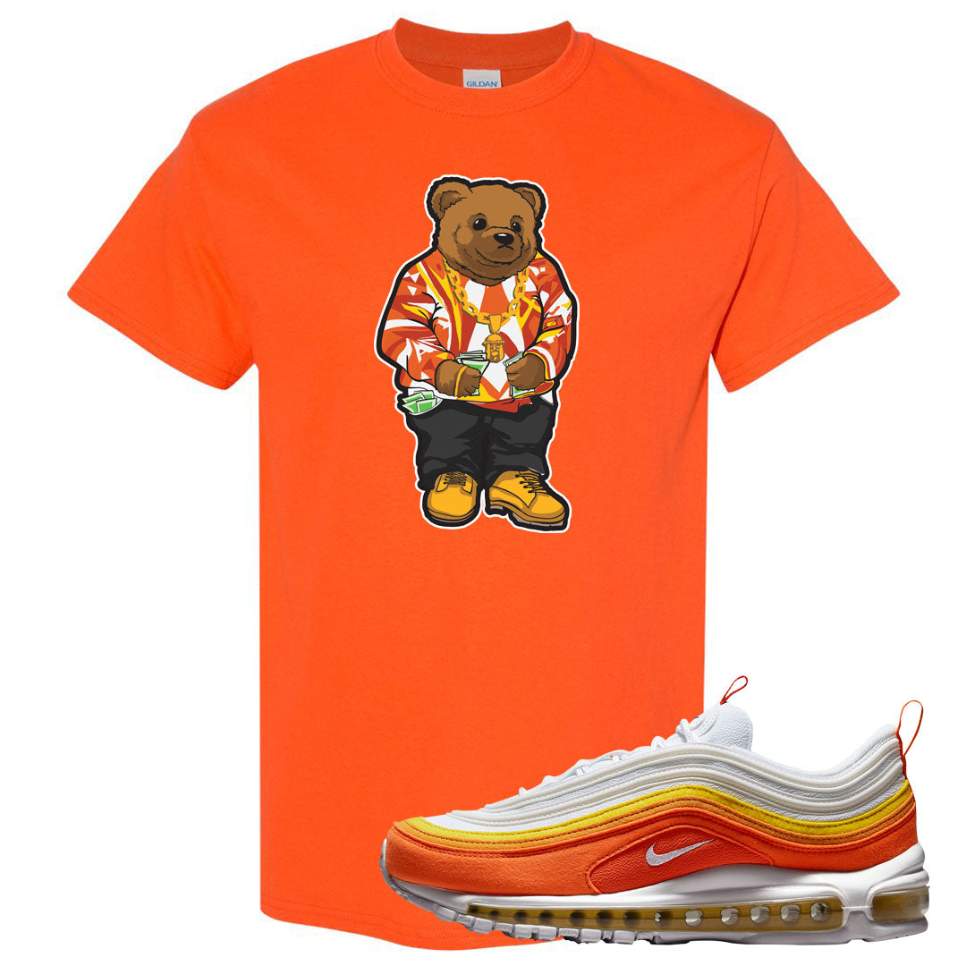 Club Orange Yellow 97s T Shirt | Sweater Bear, Orange