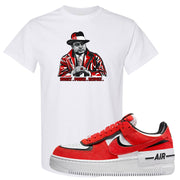 Shadow Chicago AF 1s T Shirt | Capone Illustration, White