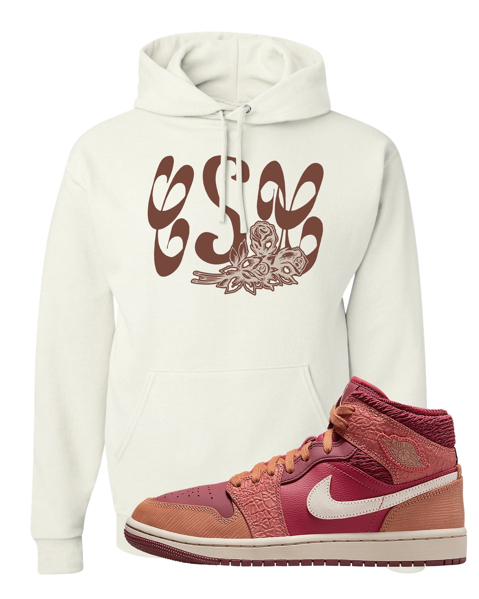 Africa Mid 1s Hoodie | Certified Sneakerhead, White