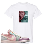 Air Jordan 1 Low Pastel T Shirt | Miguel, White