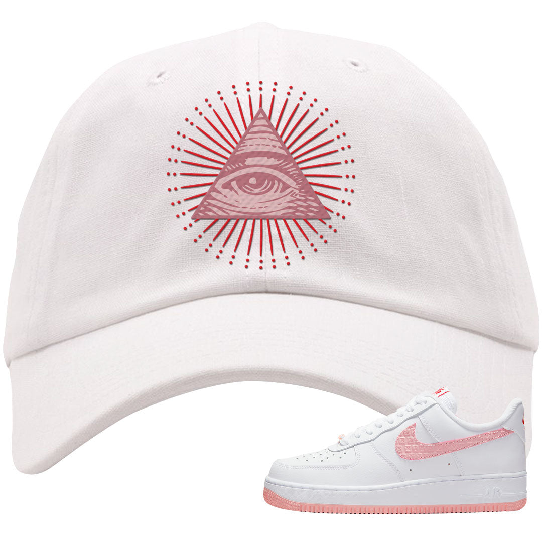 Valentine's Day 2022 AF1s Dad Hat | All Seeing Eye, White