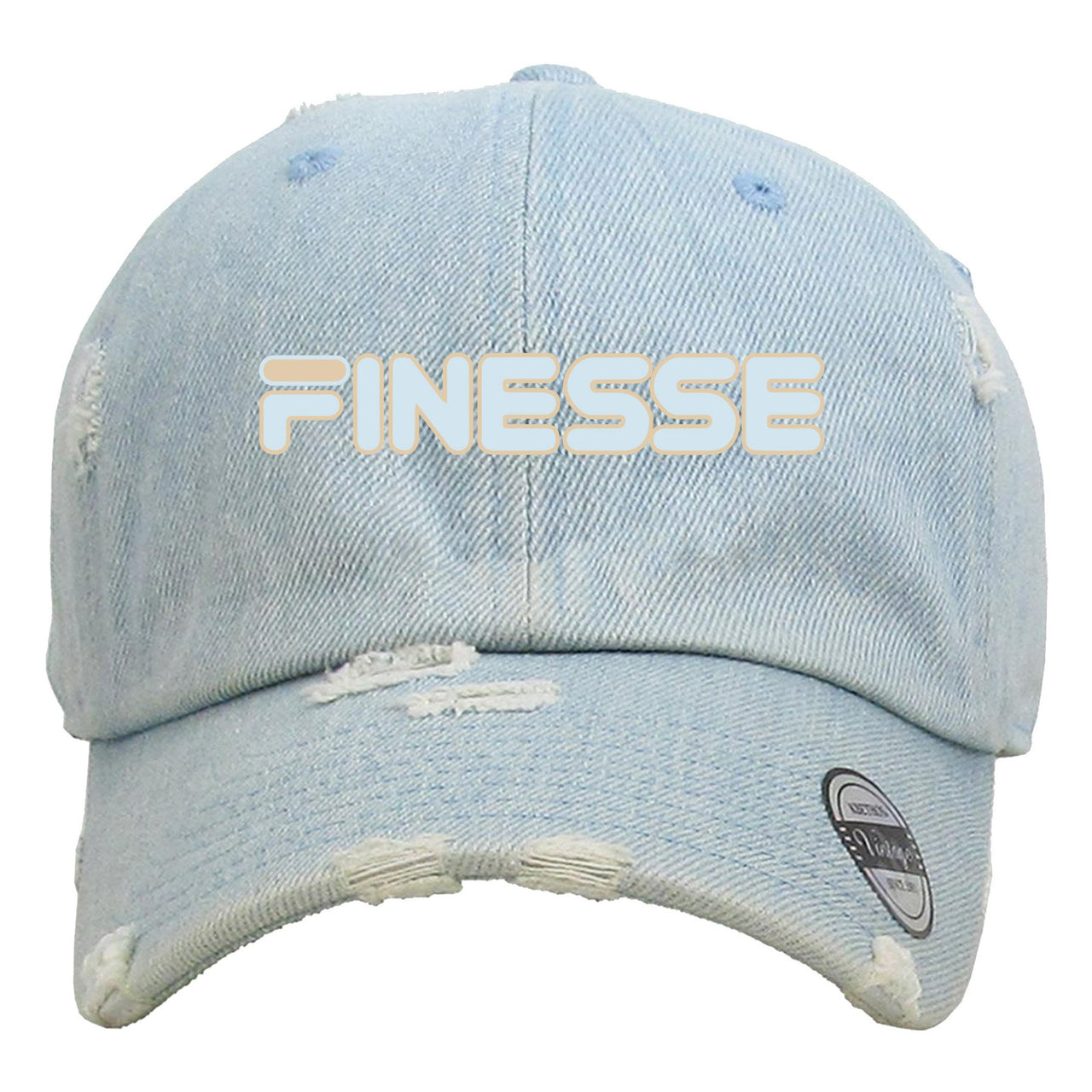 Hyperspace 350s Distressed Dad Hat | Finesse, Light Denim