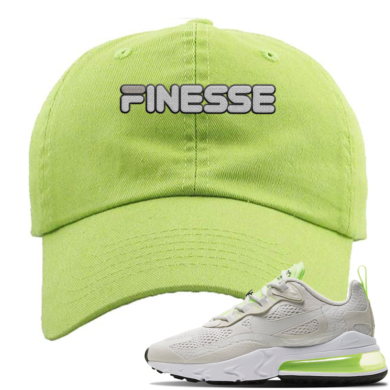 Ghost Green React 270s Dad Hat | Finesse, Lime Green