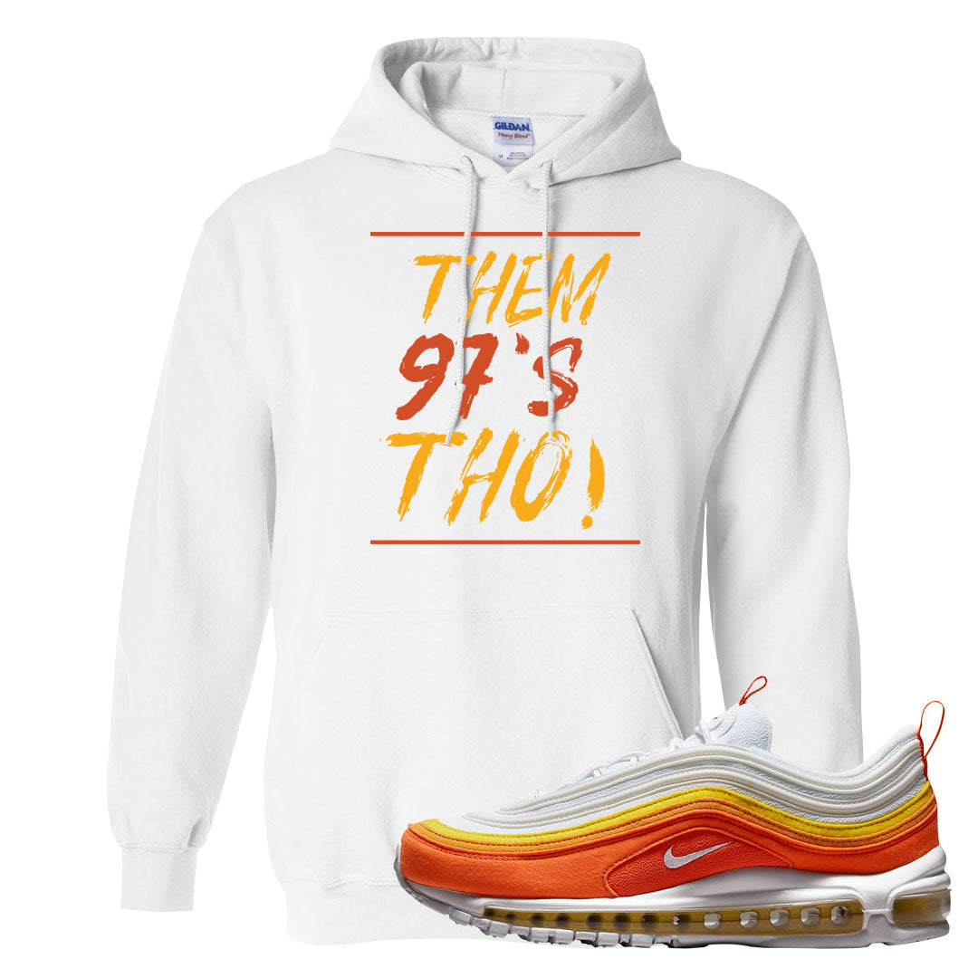 Club Orange Yellow 97s Hoodie | Them 97's Tho, White