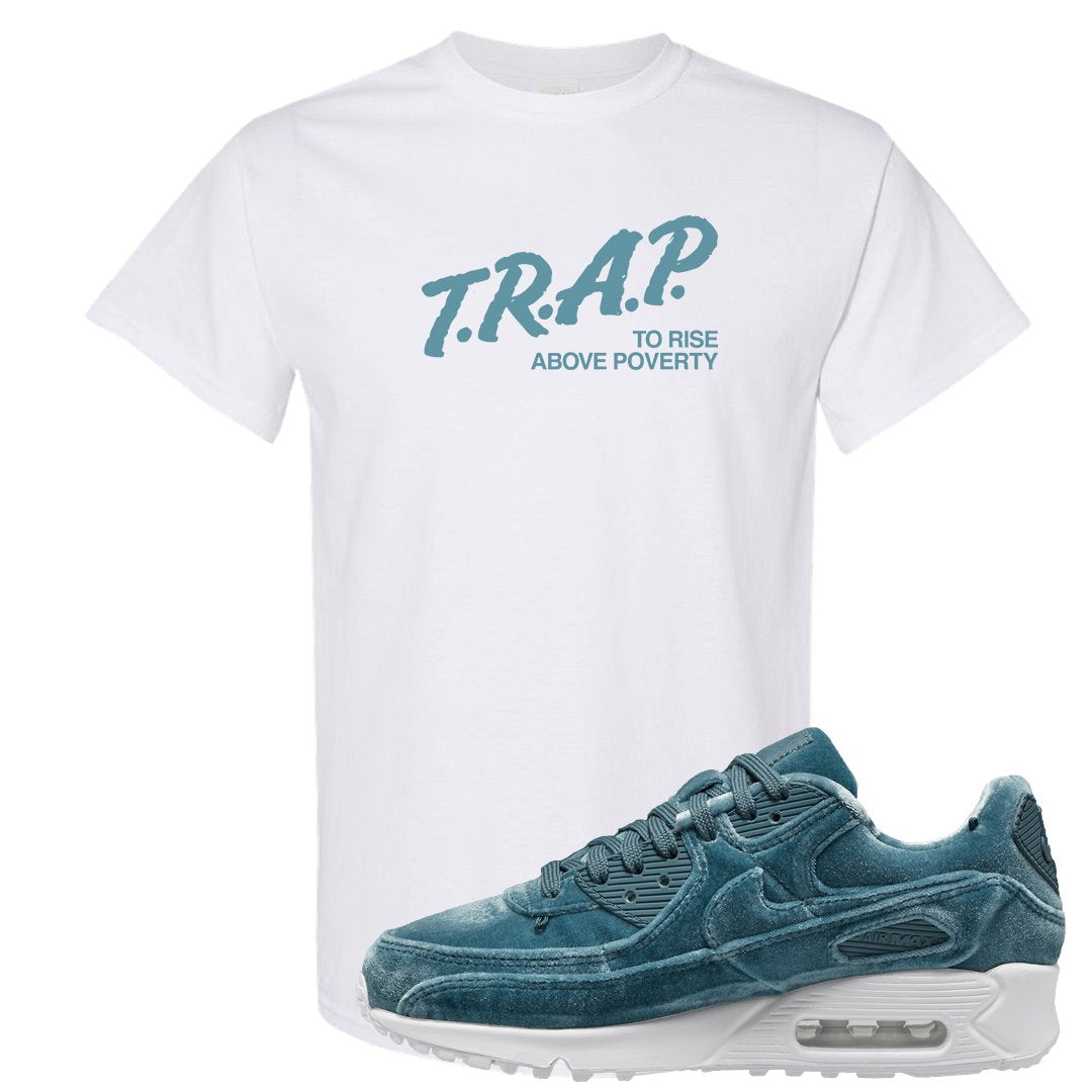 Blue Velvet 90s T Shirt | Trap To Rise Above Poverty, White