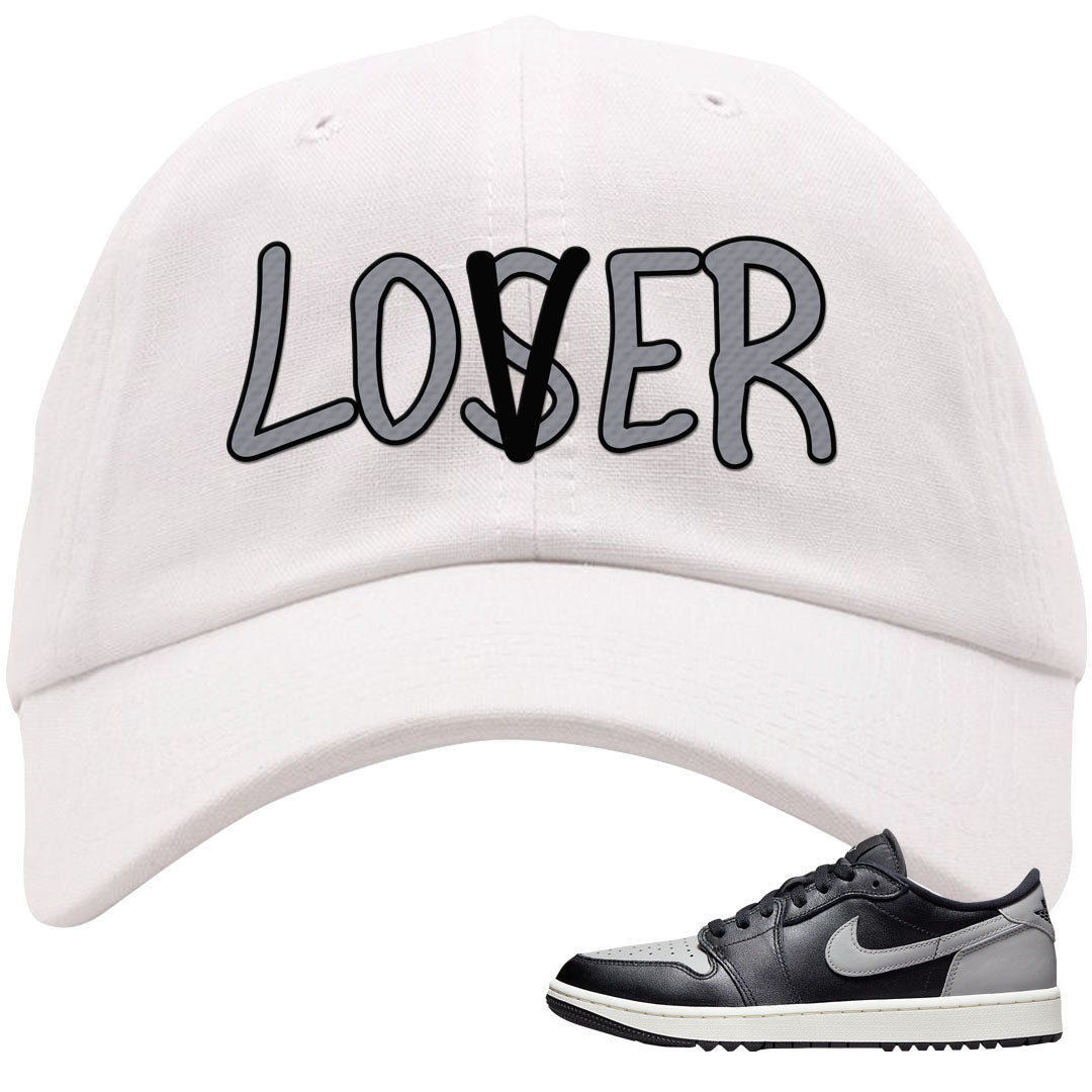 Shadow Golf Low 1s Dad Hat | Lover, White