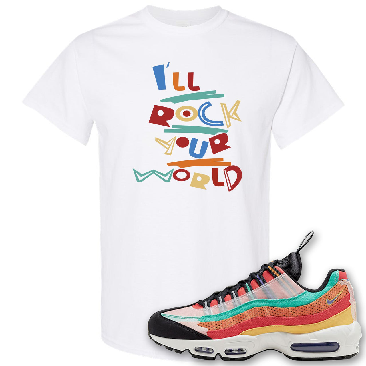 Air Max 95 Black History Month Sneaker White T Shirt | Tees to match Nike Air Max 95 Black History Month Shoes | I'll Rock Your World
