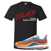 Tan AMRC 97s T Shirt | Trap To Rise Above Poverty, Black