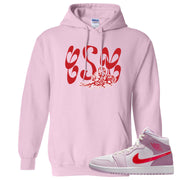 Valentine's Day Mid 1s Hoodie | Certified Sneakerhead, Light Pink