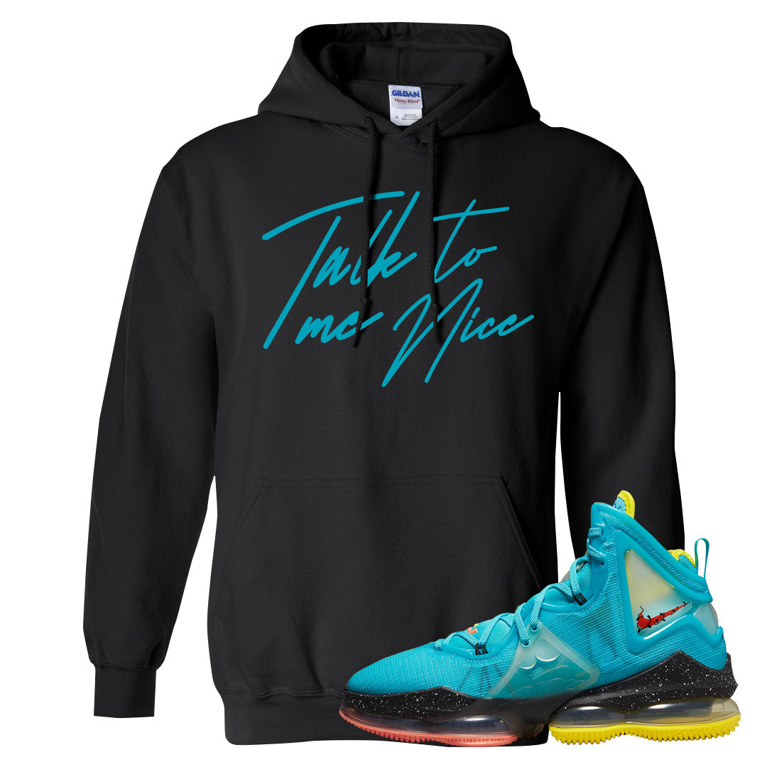 South Beach Christmas Bron 19s Hoodie | Talk To Me Nice, Black