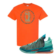 Lebron 18 We Are Family T Shirt | Cash Rules Everything Around Me, Orange