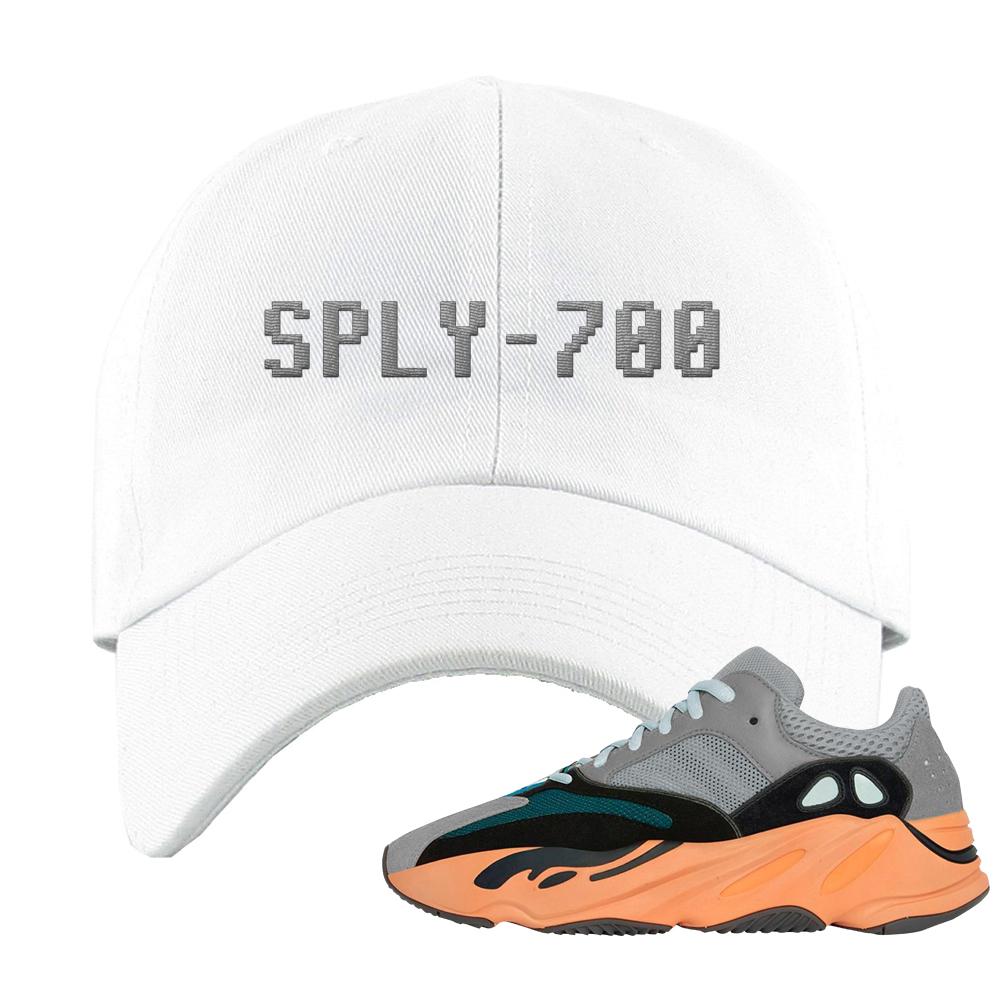 Wash Orange 700s Dad Hat | Sply-700, White