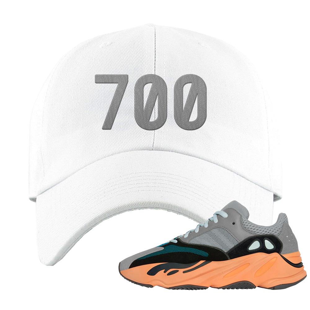 Wash Orange 700s Dad Hat | 700, White