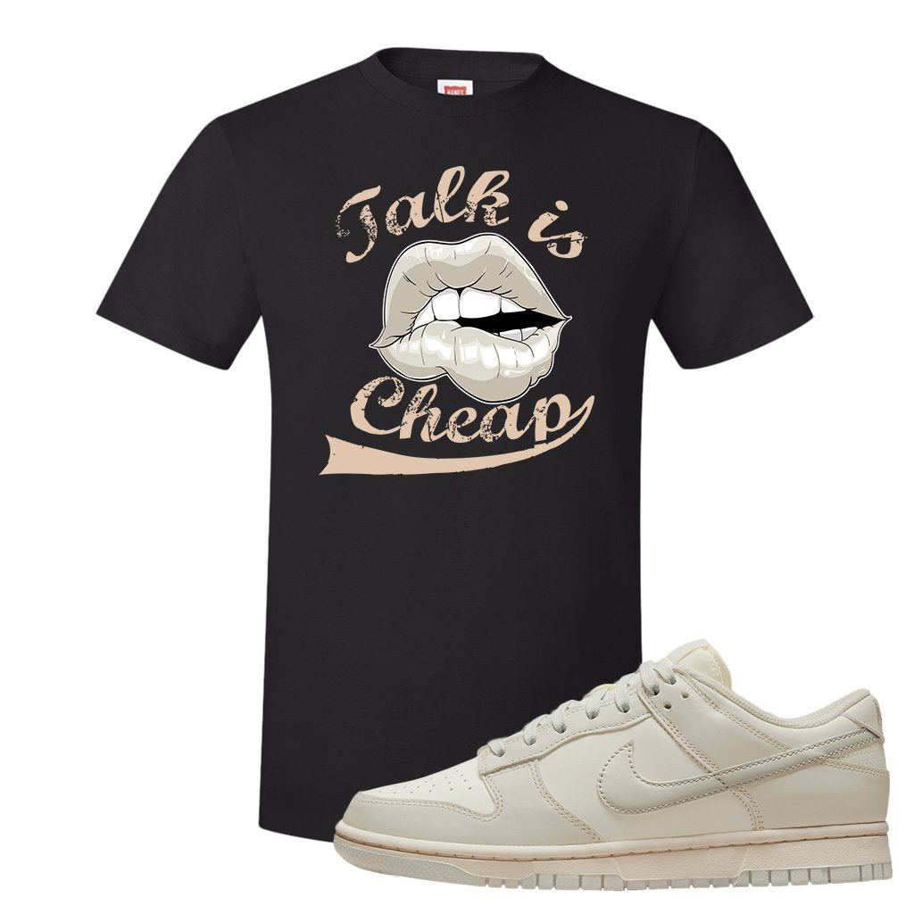 SB Dunk Low Light Bone T Shirt | Talk Is Cheap, Black