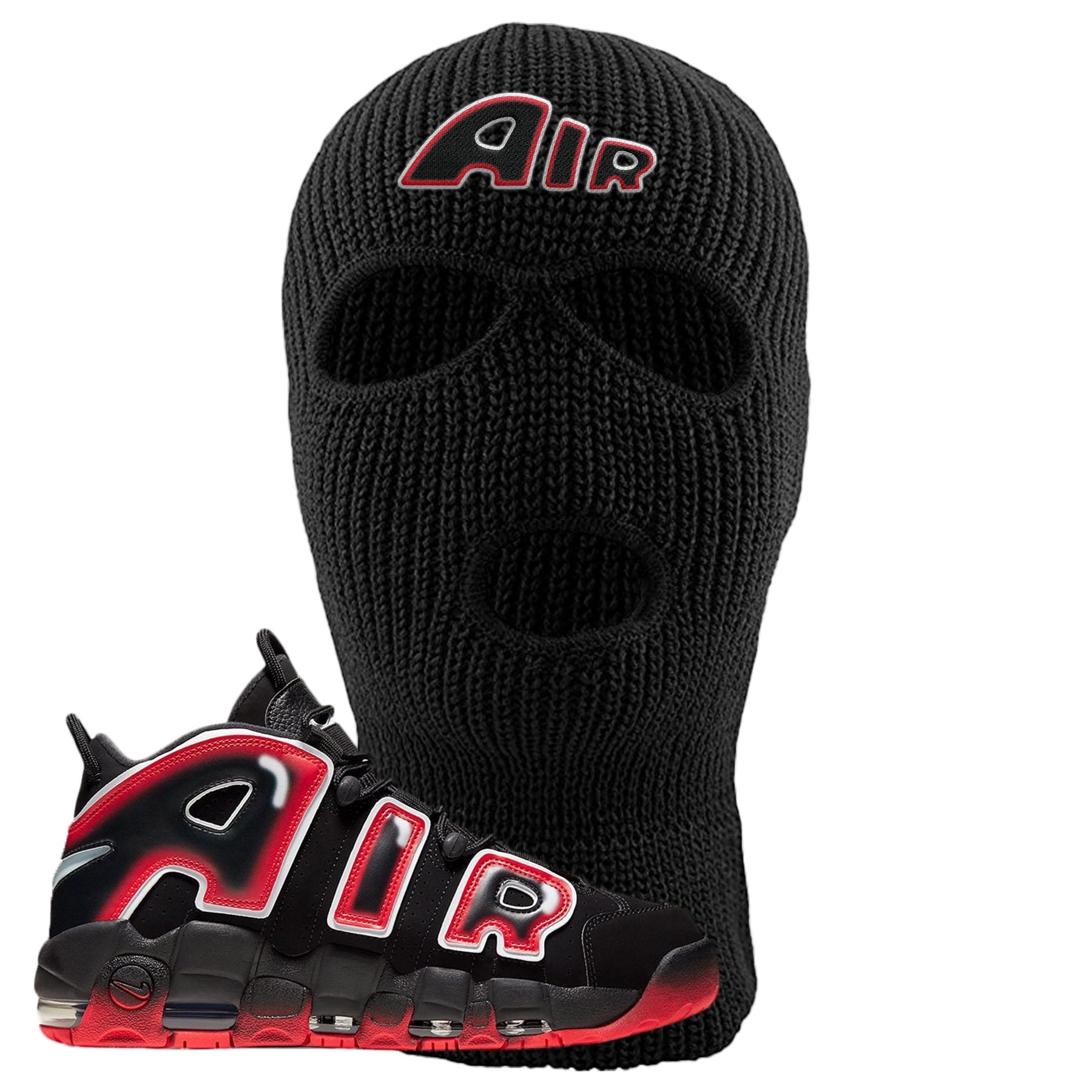 Air More Uptempo Laser Crimson Air From The Sneaker Black Sneaker Hook Up Ski Mask
