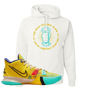 1 World 1 People Yellow 7s Hoodie | Cash Rules Everything Around Me, White