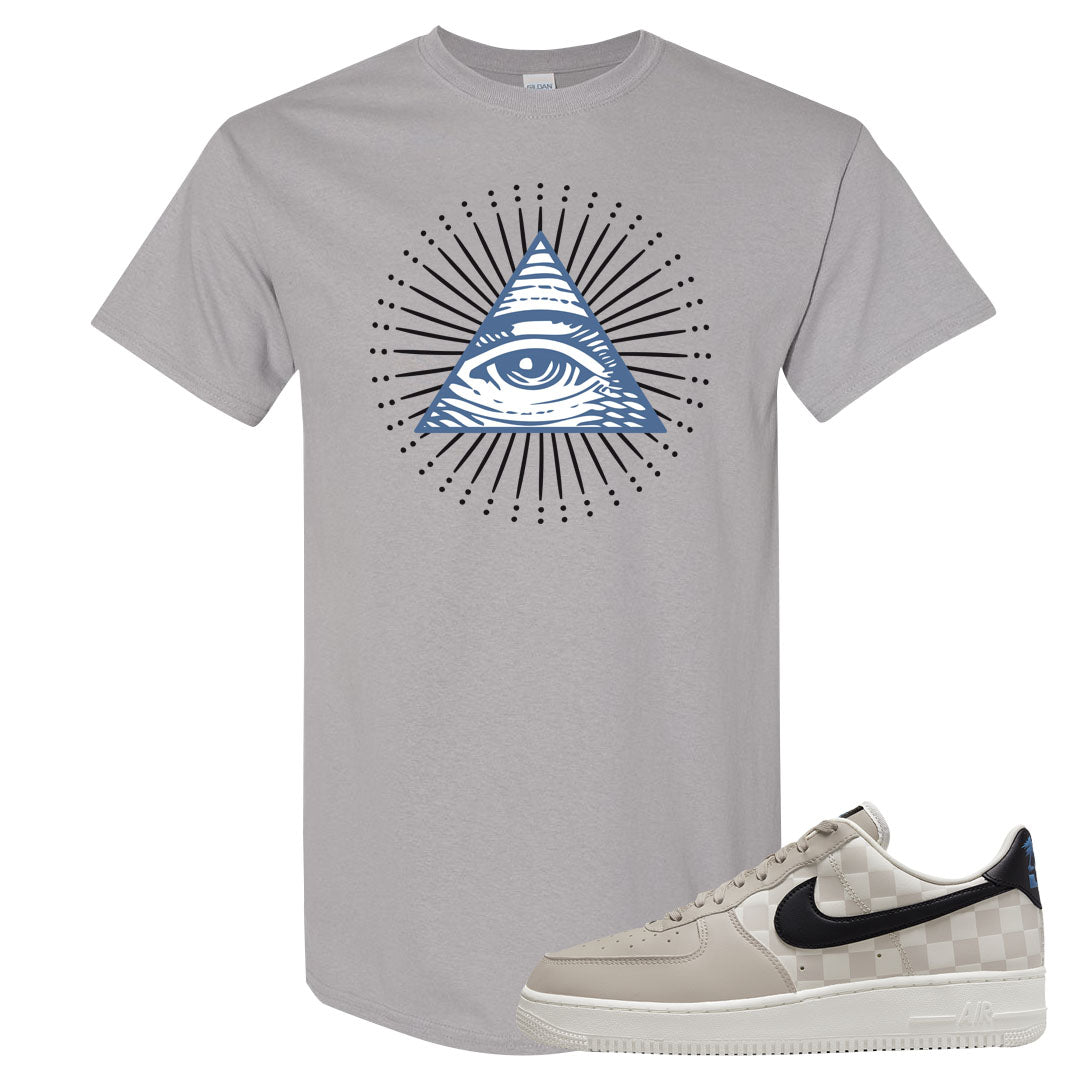 King Day Low AF 1s T Shirt | All Seeing Eye, Gravel