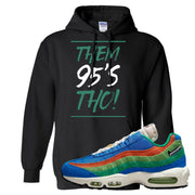 Light Blue Green AMRC 95s Hoodie | Them 95's Tho, Black