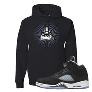 Oreo Moonlight 5s Hoodie | All Seeing Eye, Black