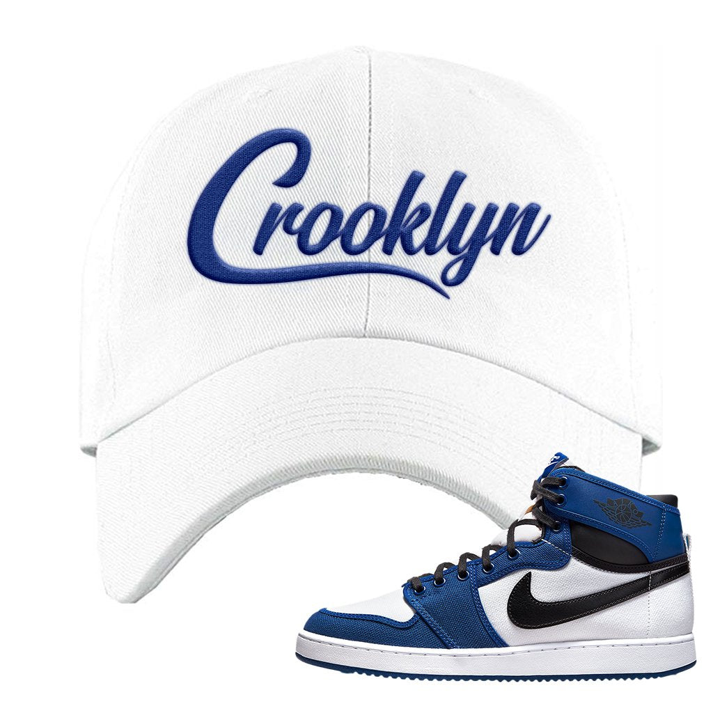 KO Storm Blue 1s Dad Hat | Crooklyn, White