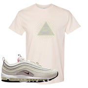 First Use Suede 97s T Shirt | All Seeing Eye, Natural